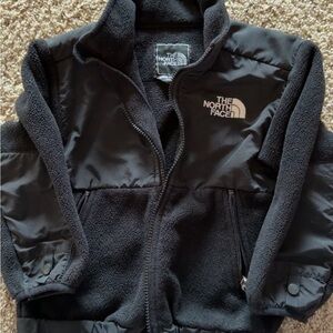 The North Face Black Fleece and Nylon Hybrid Jacket